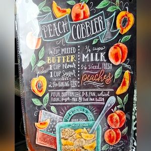 Kama metal posters peach cobbler recipe in new condition no tags